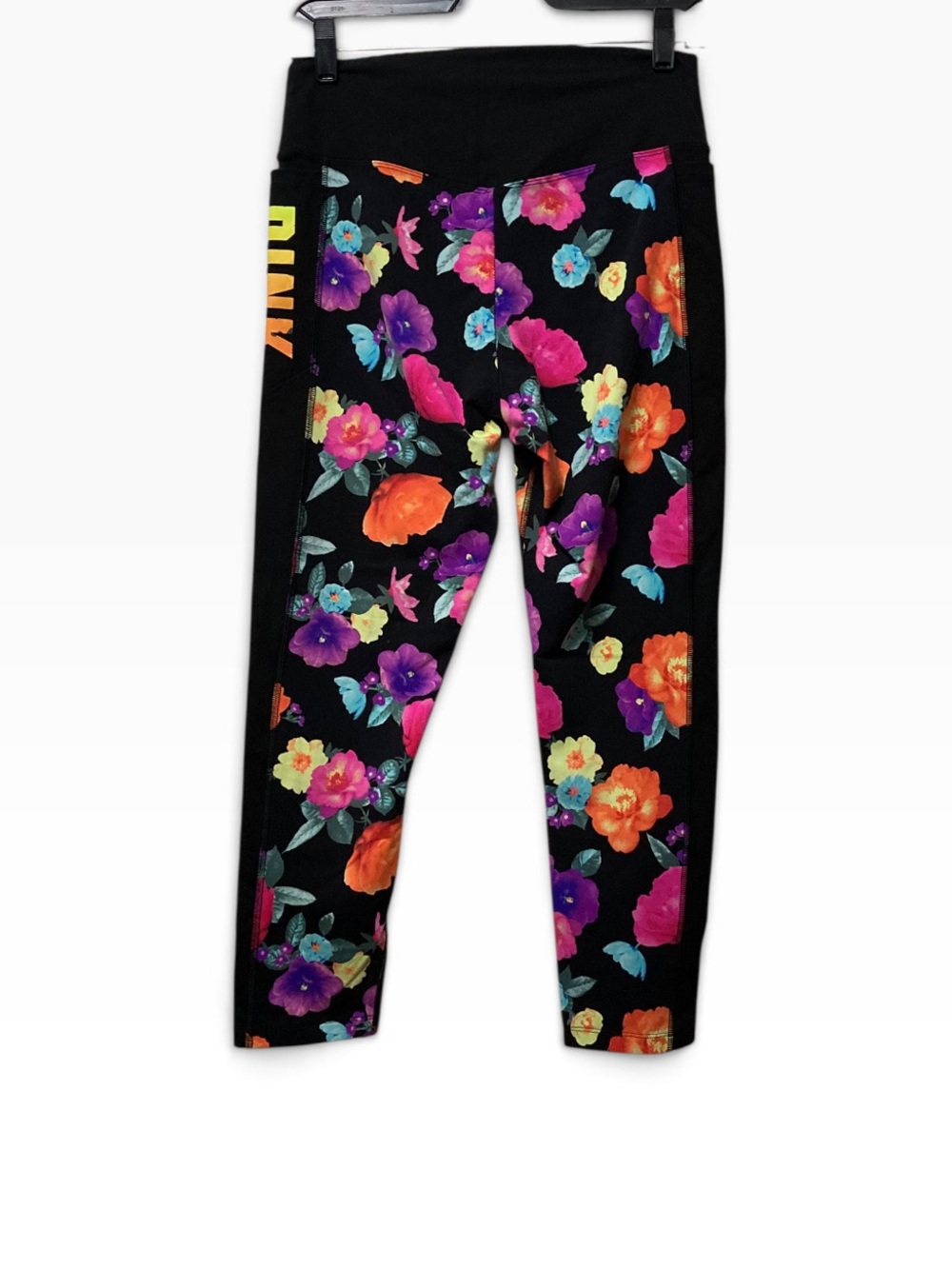 PINK Victoria's Secret Black Floral Leggings